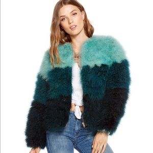 Gorgeous Ombré faux fur jacket. FLASH SALE!!!